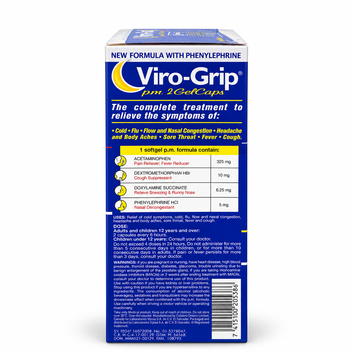 Viro-Grip p.m. 2 GelCaps – Fórmula Nocturna