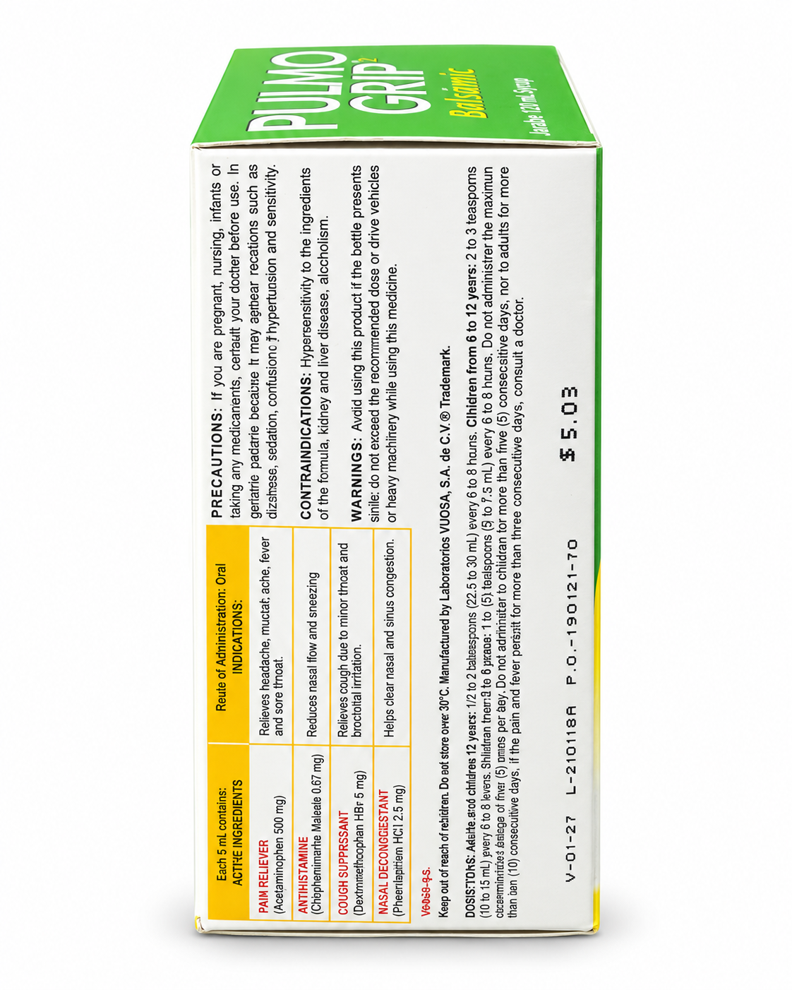 Pulmo Grip² Balsámico Jarabe 120 mL – Nordic | Gripe, Resfriado y Tos