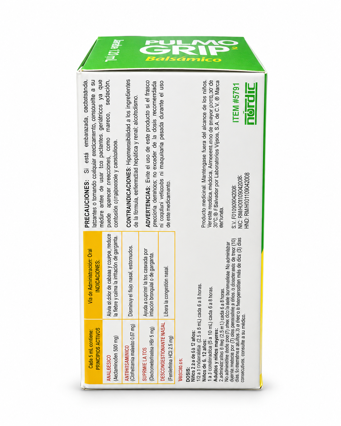 Pulmo Grip² Balsámico Jarabe 120 mL – Nordic | Gripe, Resfriado y Tos