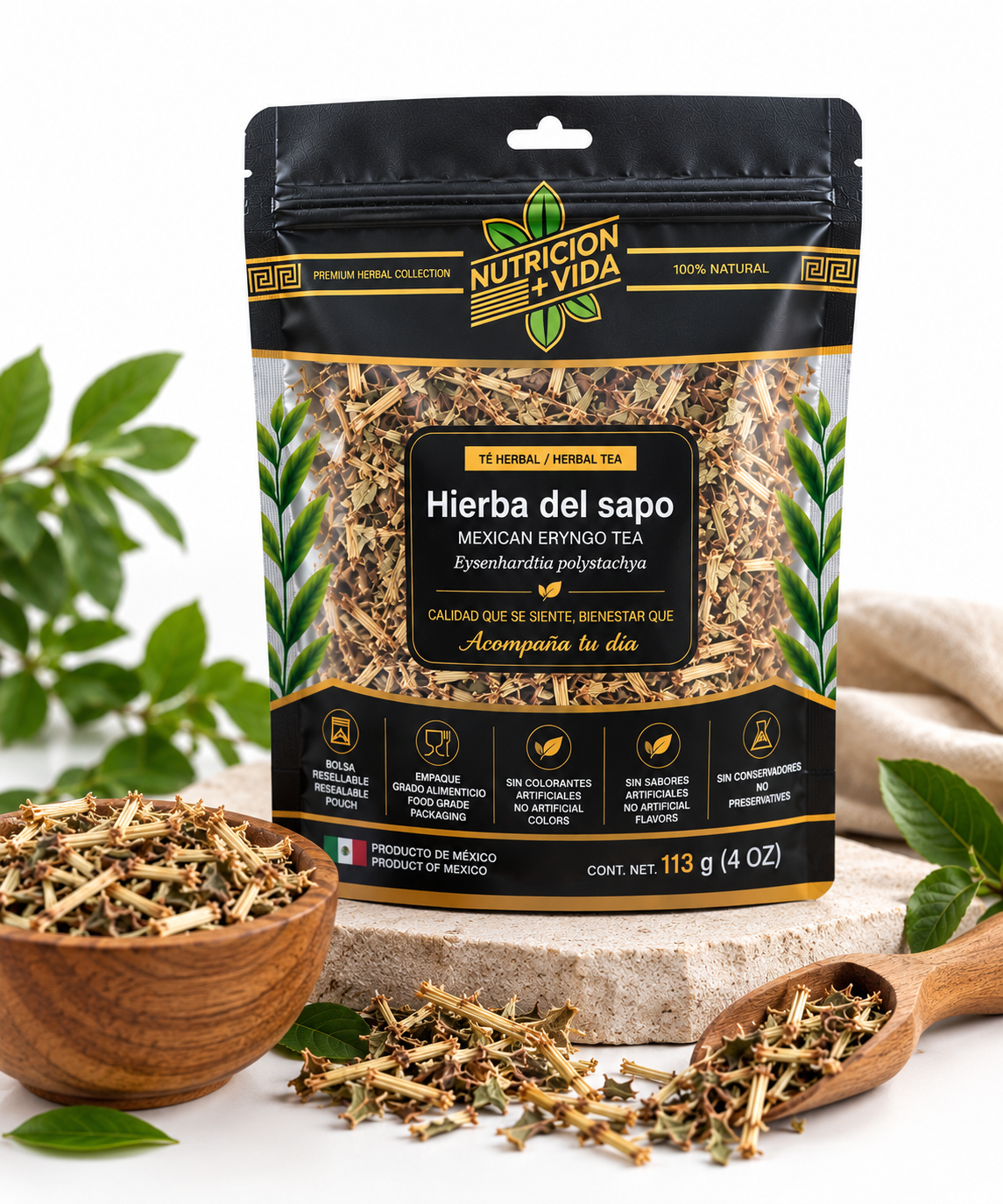 Hierba del Sapo Natural – Té Herbal Premium | 4 oz (113 g)