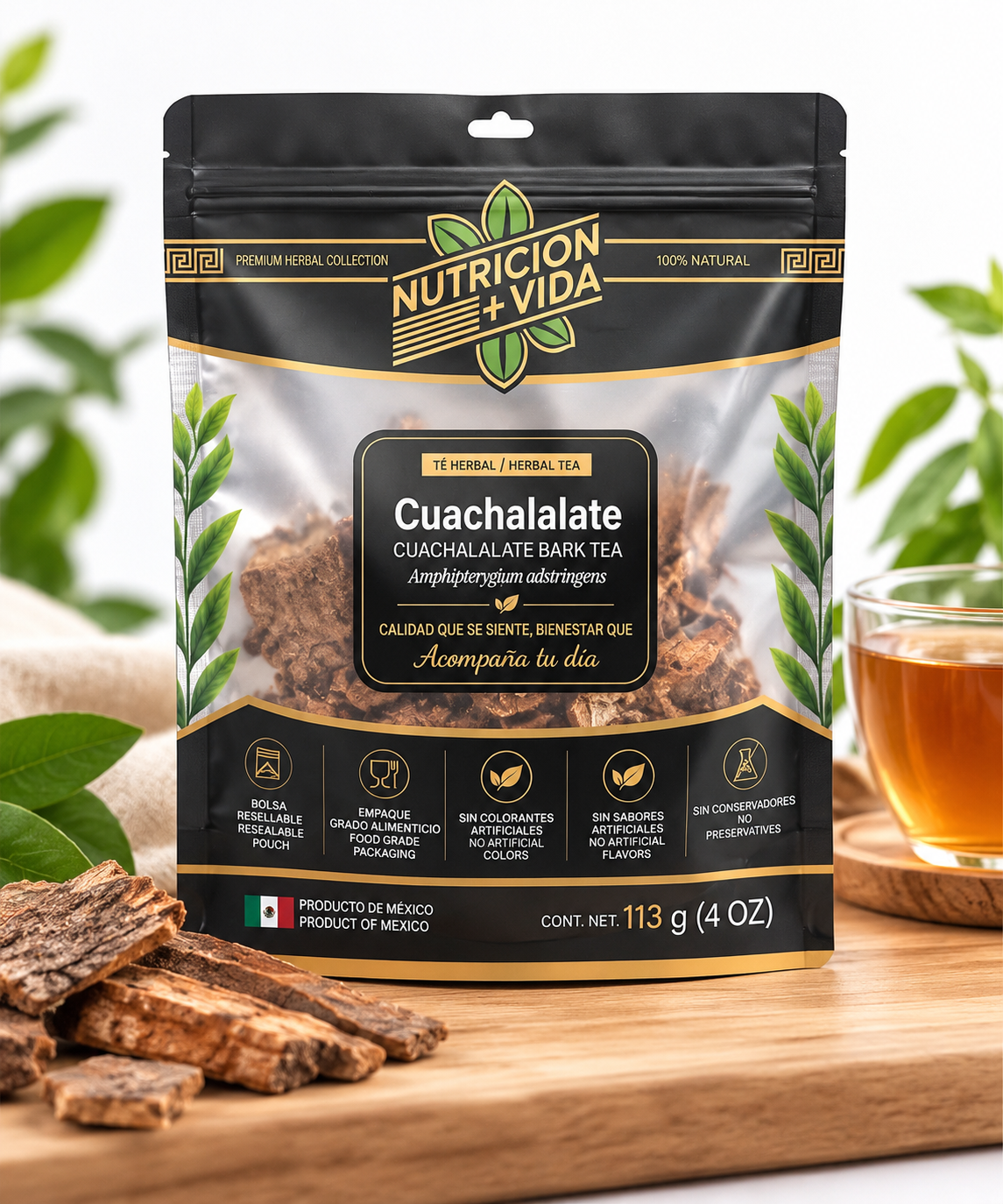 Cuachalalate Natural – Té Herbal de Corteza | 4 oz (113 g)