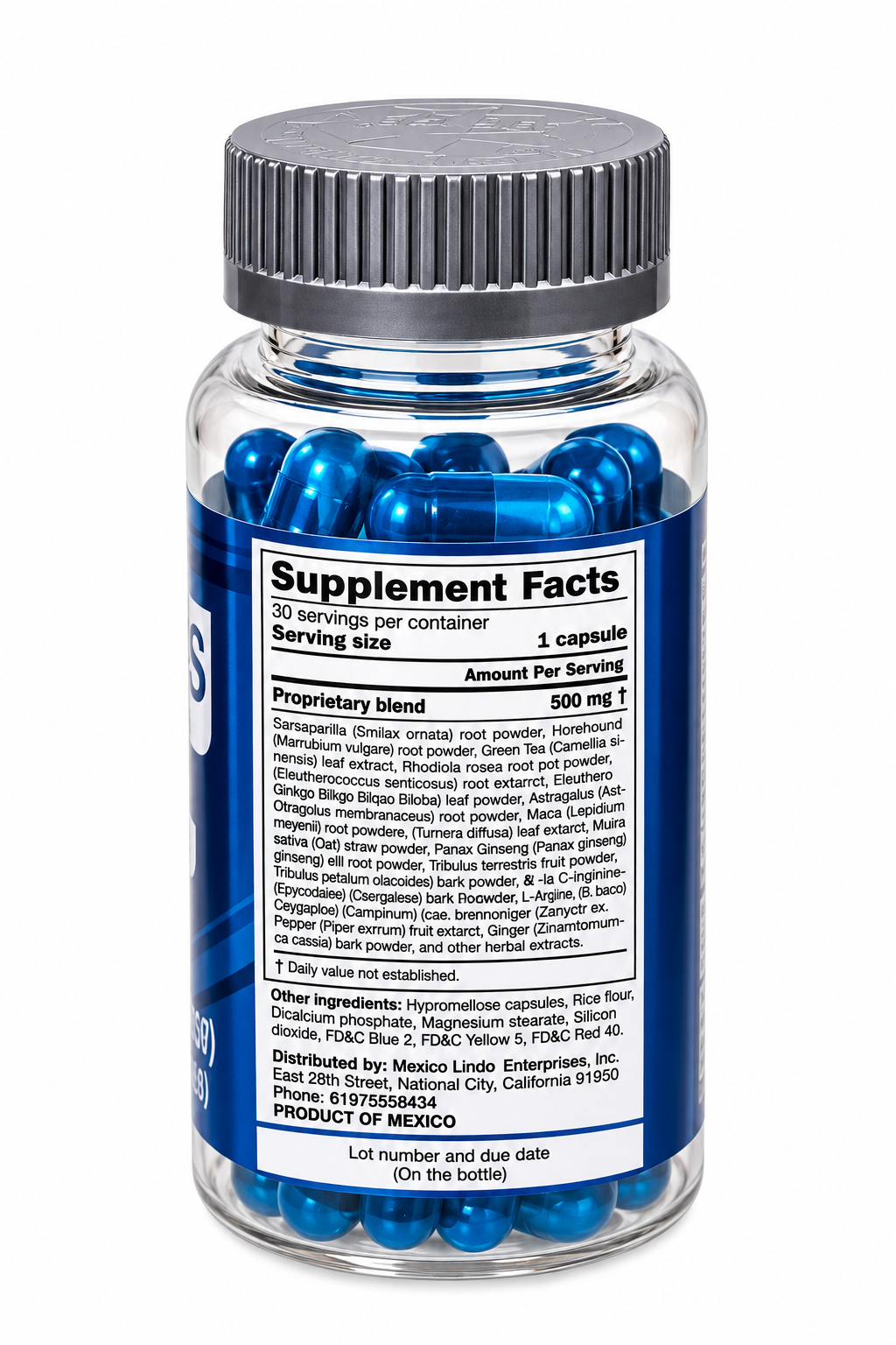 BYPASS BPRI BLUE – Suplemento Alimenticio en Cápsulas de 500 mg