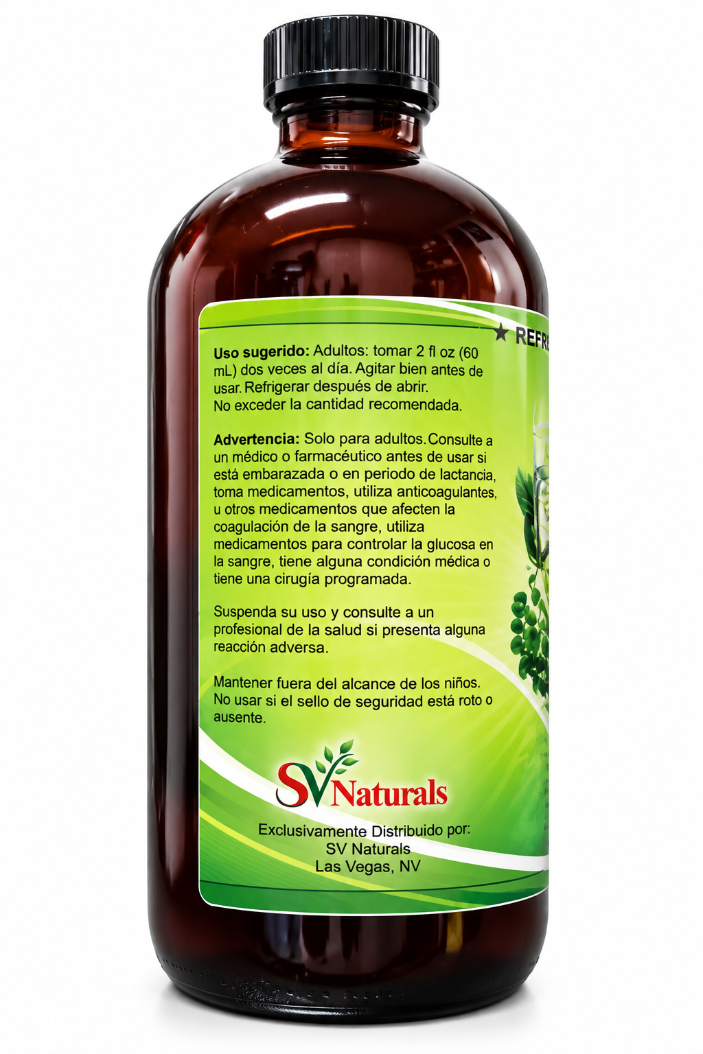 Clorofila con Menta – Tónico Herbal Natural 32 fl oz (946 mL)