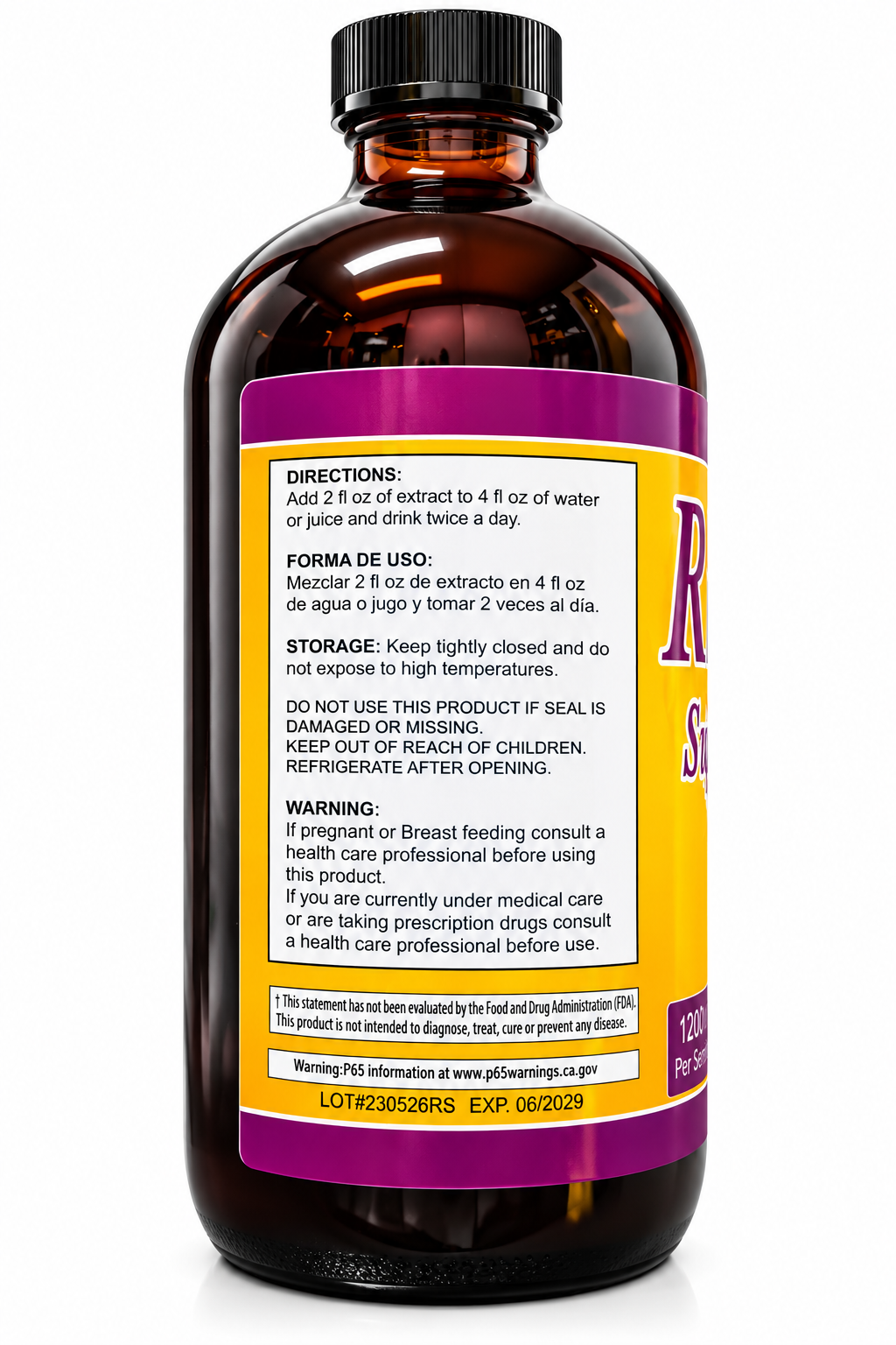 Riñón Sano – Tónico Herbal Natural 32 fl oz (946 mL)