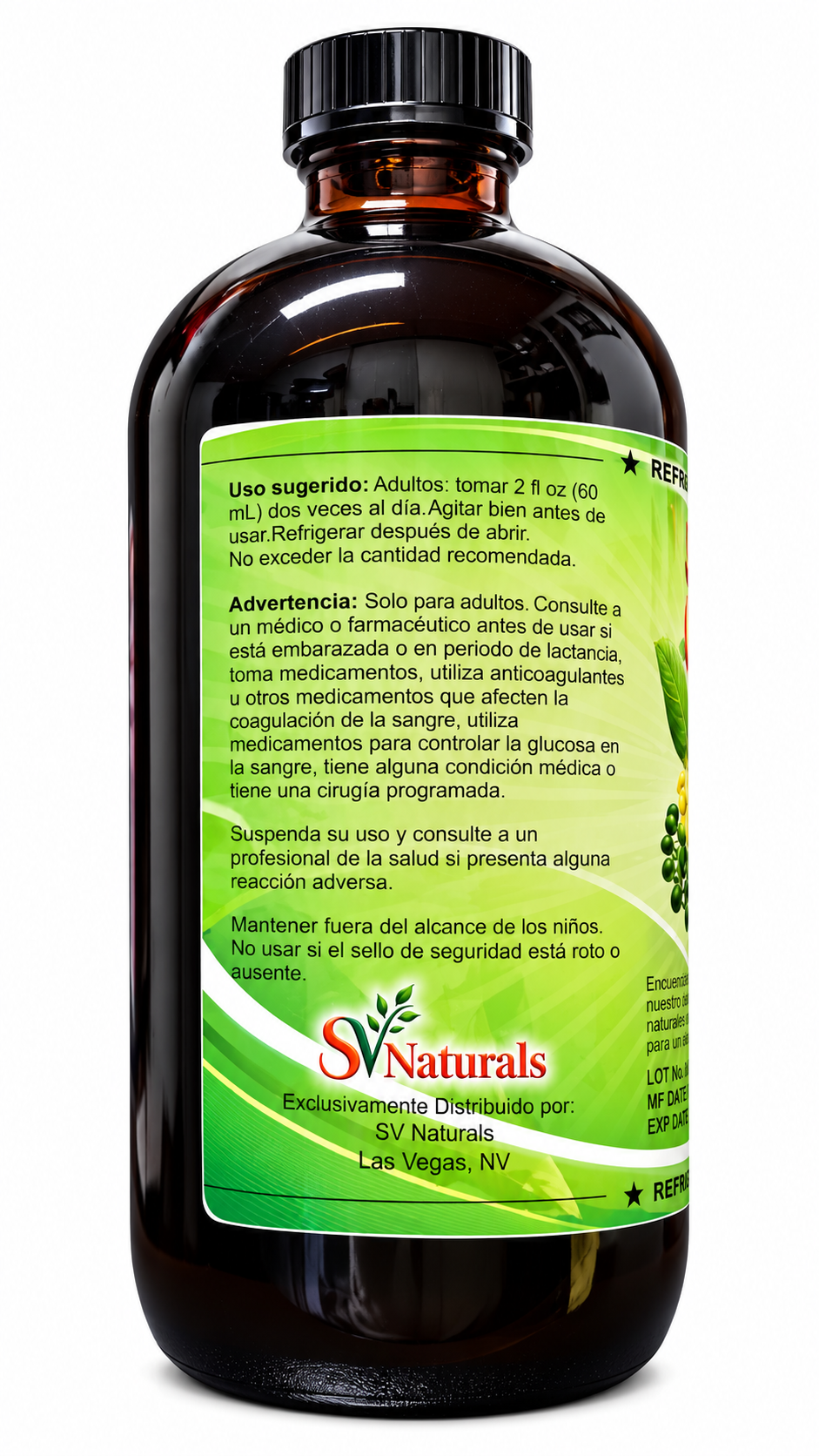 Guanábana – Tónico Herbal Natural 32 fl oz (946 mL)