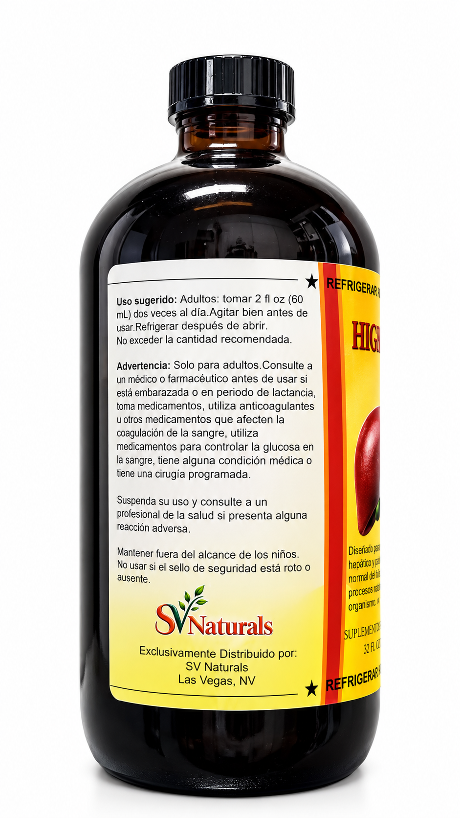 Hígado Sano – Tónico Herbal Natural 32 fl oz (946 mL)
